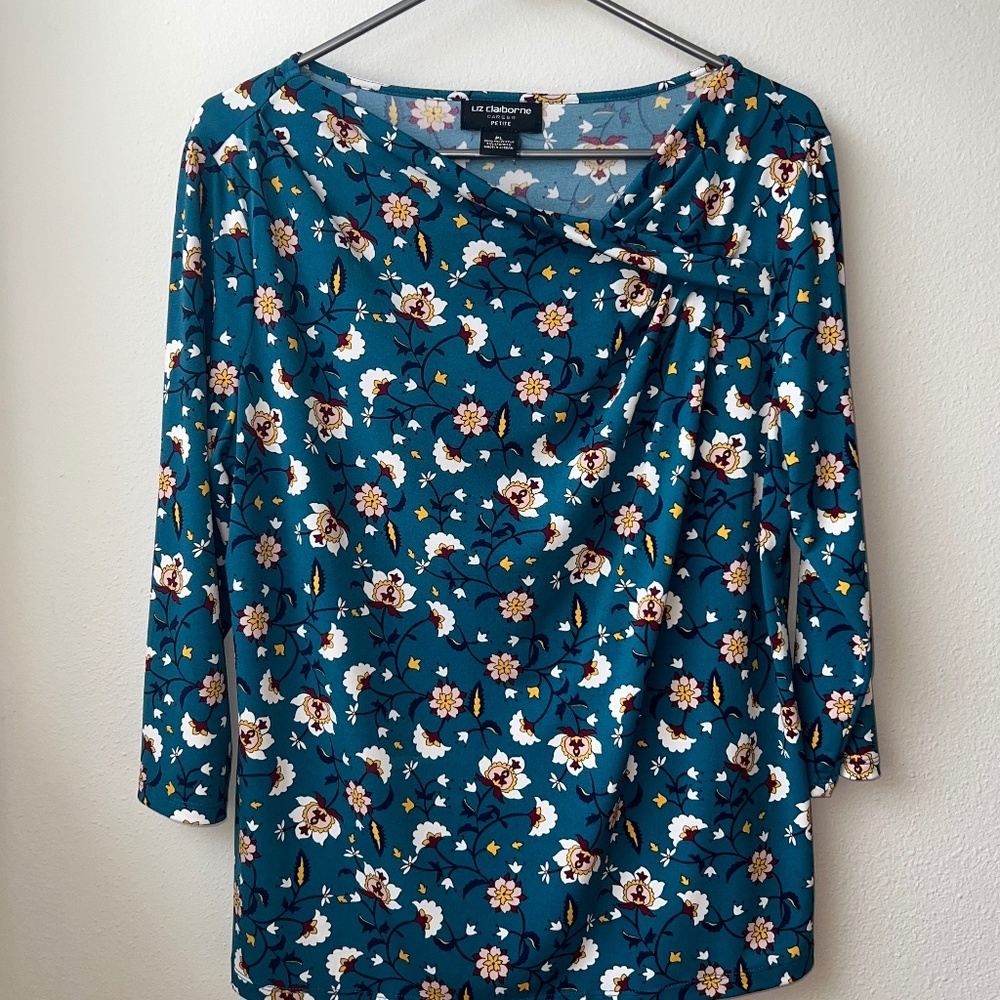 Asymmetrical Neck Tunic Top